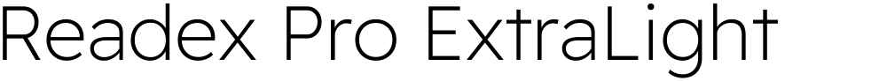 Readex Pro ExtraLight