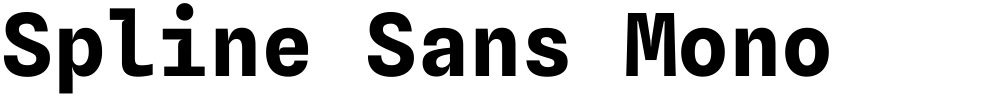 Spline Sans Mono