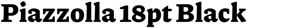 Piazzolla 18pt Black
