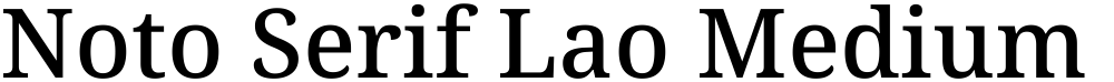 Noto Serif Lao Medium