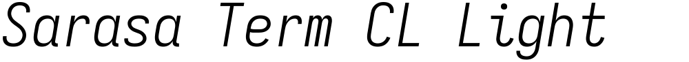 Sarasa Term CL Light