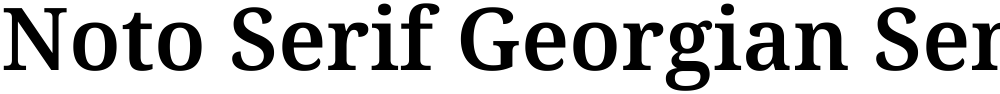 Noto Serif Georgian SemiBold