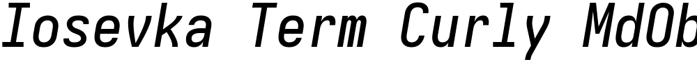 Iosevka Term Curly MdObl