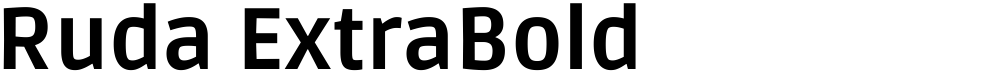 Ruda ExtraBold