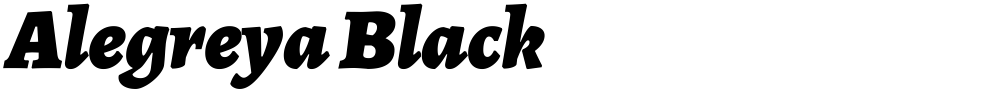 Alegreya Black