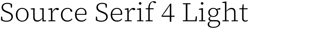 Source Serif 4 Light