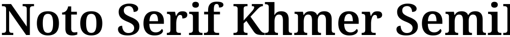 Noto Serif Khmer SemiBold