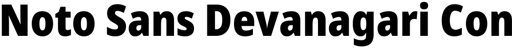 Noto Sans Devanagari Condensed Black