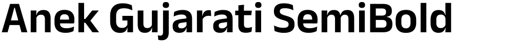 Anek Gujarati SemiBold