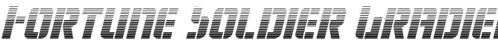 Fortune Soldier Gradient Italic
