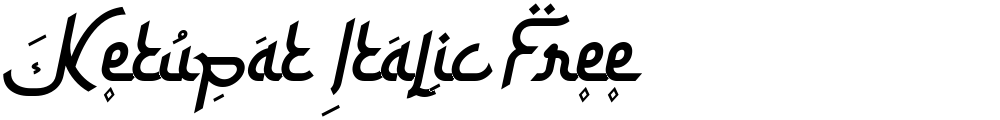 Ketupat Italic Free