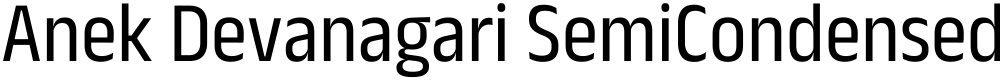 Anek Devanagari SemiCondensed