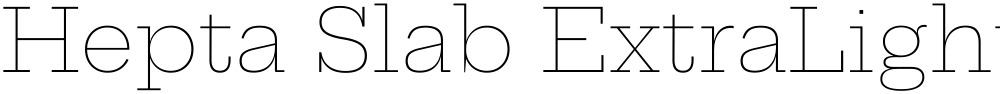 Hepta Slab ExtraLight