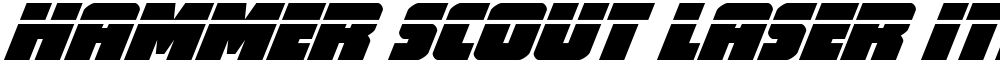 Hammer Scout Laser Italic