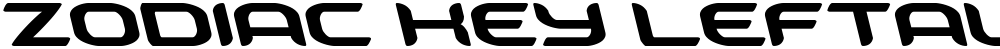 Zodiac Key Leftalic