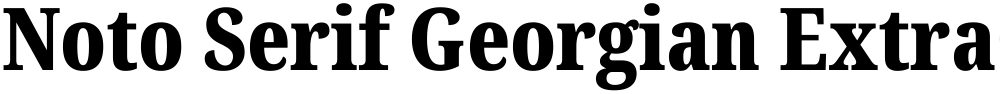 Noto Serif Georgian ExtraCondensed Black