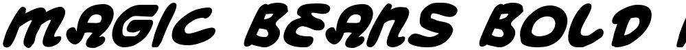 Magic Beans Bold Italic