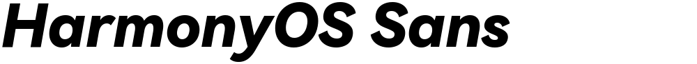 HarmonyOS Sans