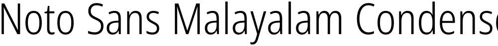 Noto Sans Malayalam Condensed Light
