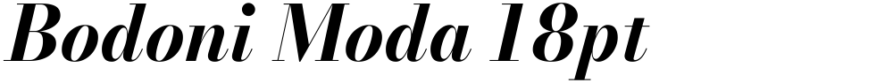 Bodoni Moda 18pt