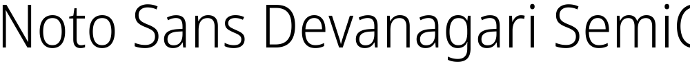 Noto Sans Devanagari SemiCondensed Light