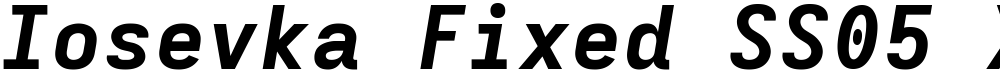Iosevka Fixed SS05 XBdEx