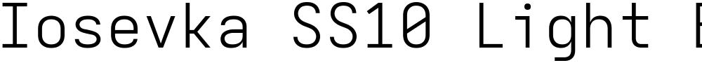 Iosevka SS10 Light Extended