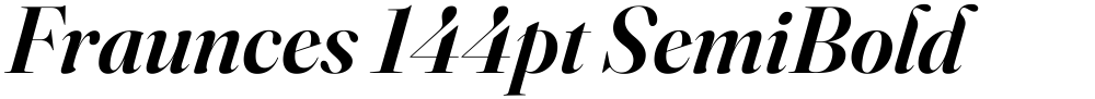 Fraunces 144pt SemiBold