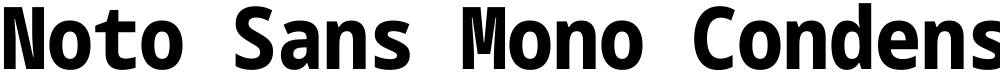 Noto Sans Mono Condensed ExtraBold