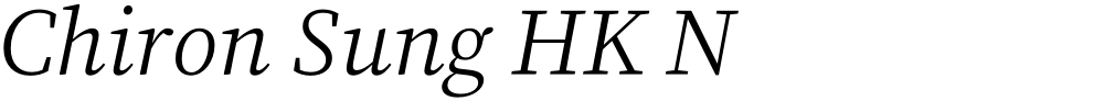Chiron Sung HK N