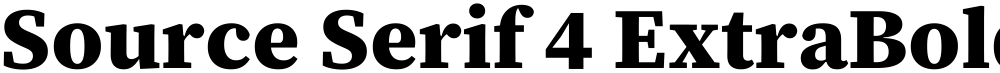 Source Serif 4 ExtraBold