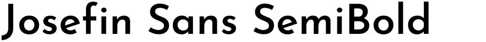 Josefin Sans SemiBold