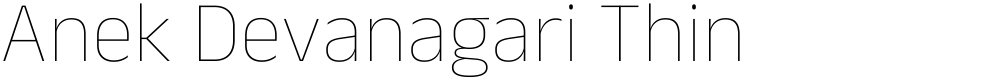 Anek Devanagari Thin