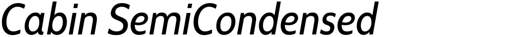 Cabin SemiCondensed