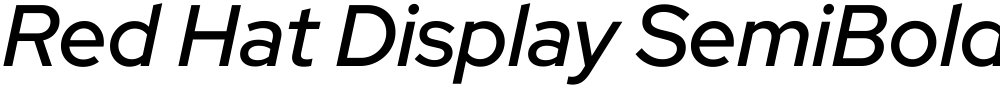 Red Hat Display SemiBold