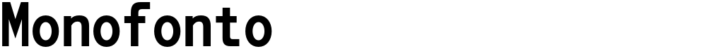 Monofonto