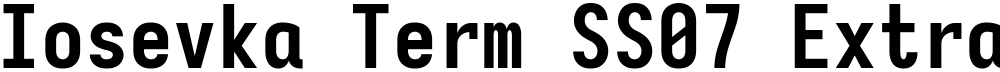 Iosevka Term SS07 Extrabold