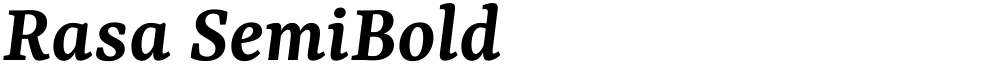 Rasa SemiBold