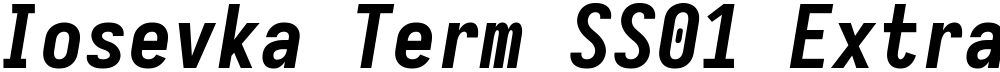 Iosevka Term SS01 Extrabold