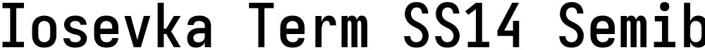 Iosevka Term SS14 Semibold