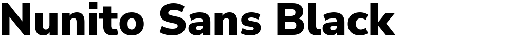 Nunito Sans Black