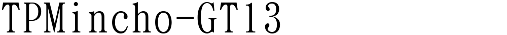 TPMincho-GT13