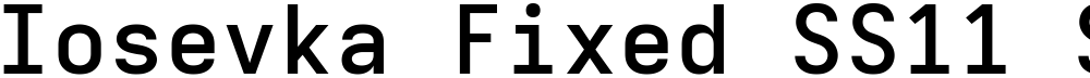 Iosevka Fixed SS11 SmBdEx