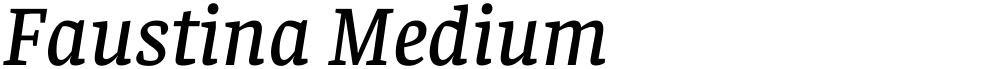 Faustina Medium