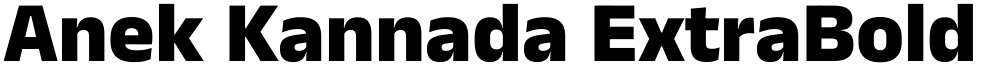 Anek Kannada ExtraBold