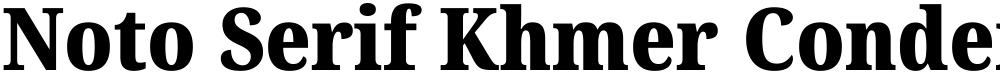 Noto Serif Khmer Condensed Black