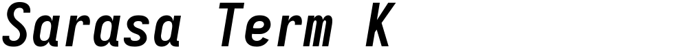 Sarasa Term K