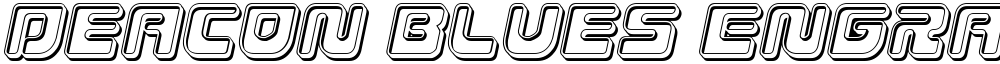 Deacon Blues Engraved Italic