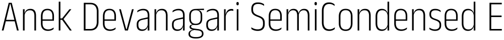 Anek Devanagari SemiCondensed ExtraLight