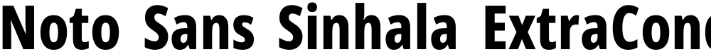 Noto Sans Sinhala ExtraCondensed ExtraBold